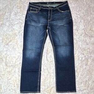 BKE straight leg Jeans in Dark Blue